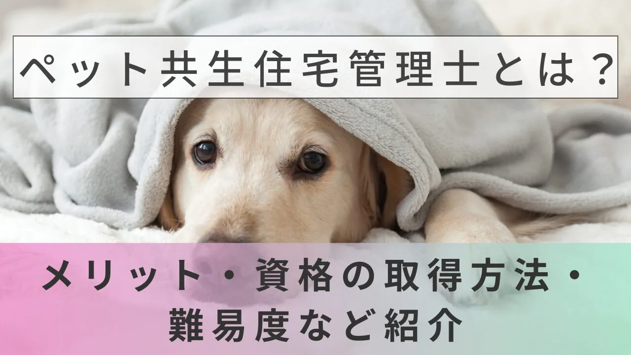 ペット共生住宅管理士とは？メリット・資格の取得方法・難易度など紹介